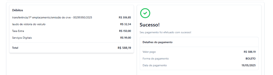 Pagamento Sucesso